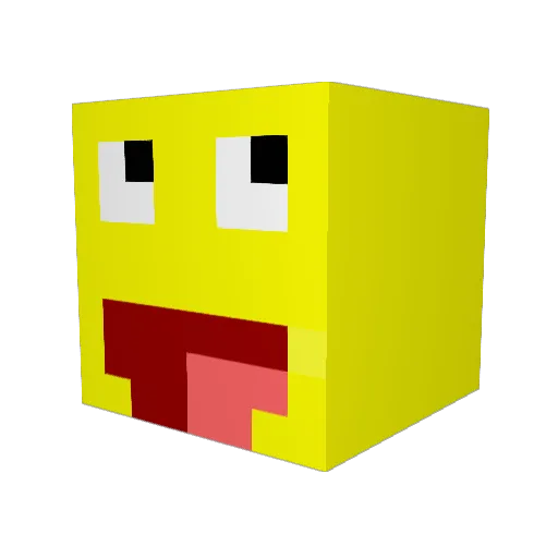 elBroto Minecraft avatar head, 3D render