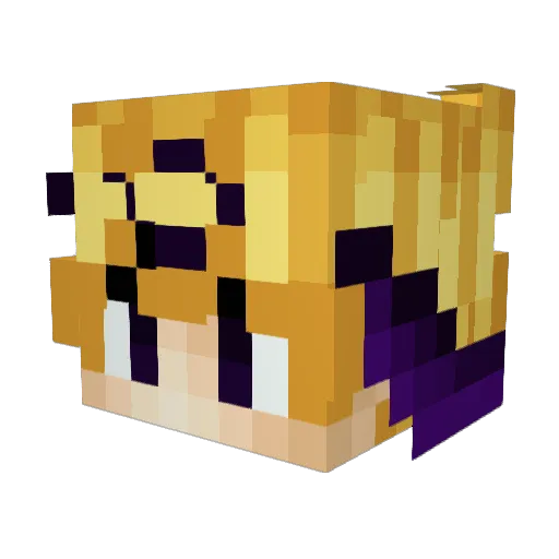 elByDe Minecraft avatar head, 3D render