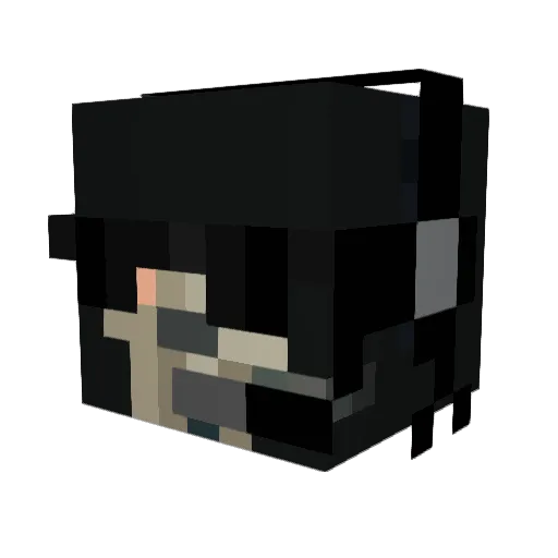 elCAPI_UwU Minecraft avatar head, 3D render