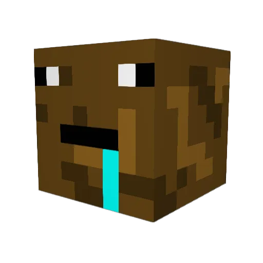 elG1846 Minecraft avatar head, 3D render