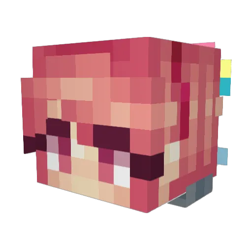 elJapo Minecraft avatar head, 3D render