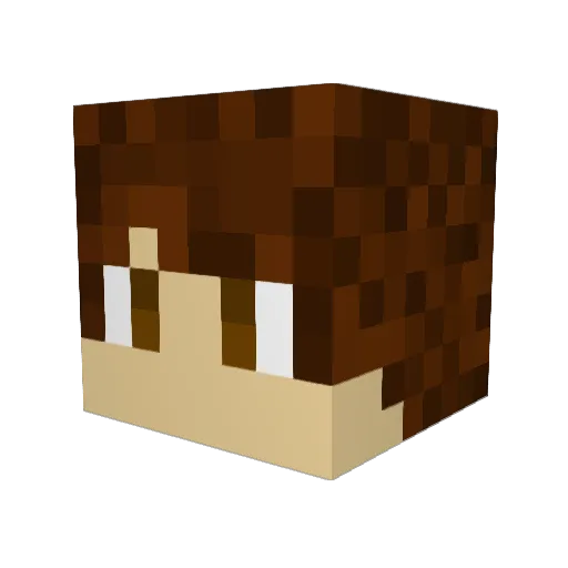 elKewiL Minecraft avatar head, 3D render