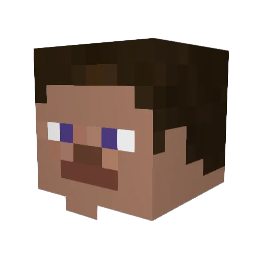 elMagotv Minecraft avatar head, 3D render