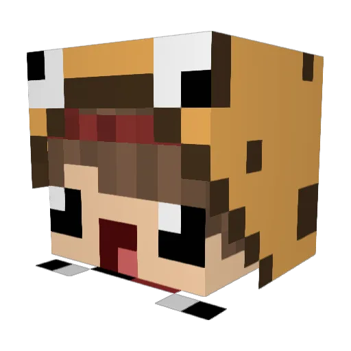 elSisco_mc Minecraft avatar head, 3D render