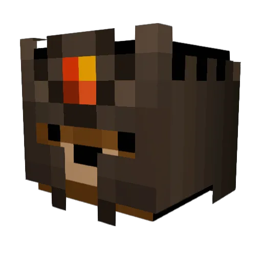 elXBromo Minecraft avatar head, 3D render