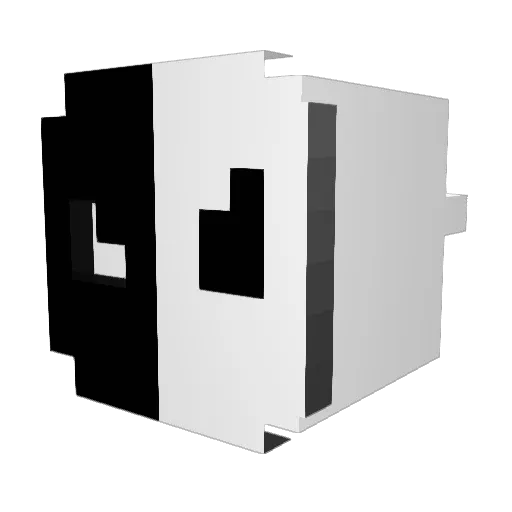 el_Froy Minecraft avatar head, 3D render