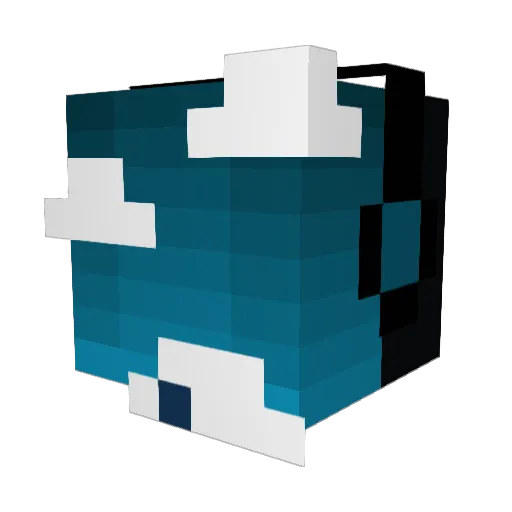 el_Potato_ Minecraft avatar head, 3D render