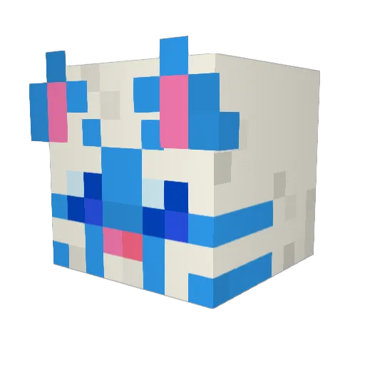 el_Snakeo Minecraft avatar head, 3D render
