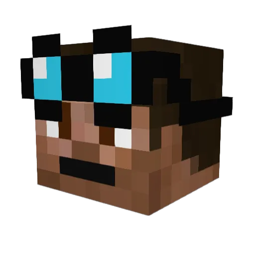 el_andres96 Minecraft avatar head, 3D render