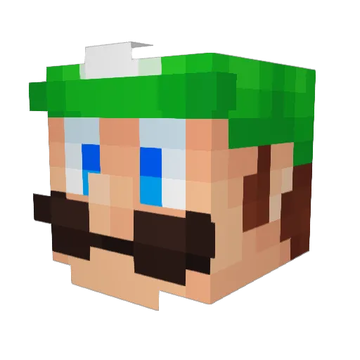 el_arturooo Minecraft avatar head, 3D render