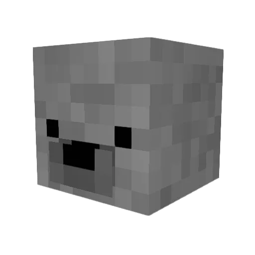 el_cubed Minecraft avatar head, 3D render