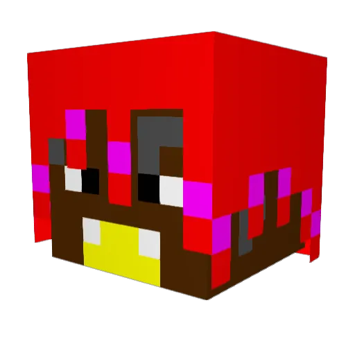 el_don_ Minecraft avatar head, 3D render