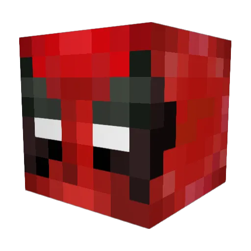 el_icho Minecraft avatar head, 3D render