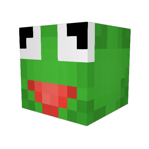 el_liceo Minecraft avatar head, 3D render