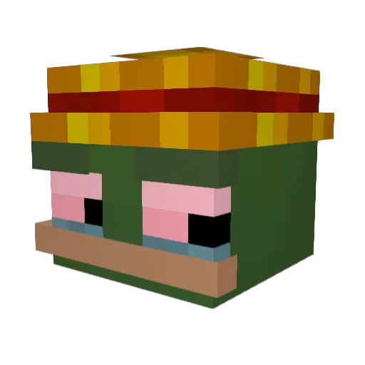 el_m4tizz Minecraft avatar head, 3D render