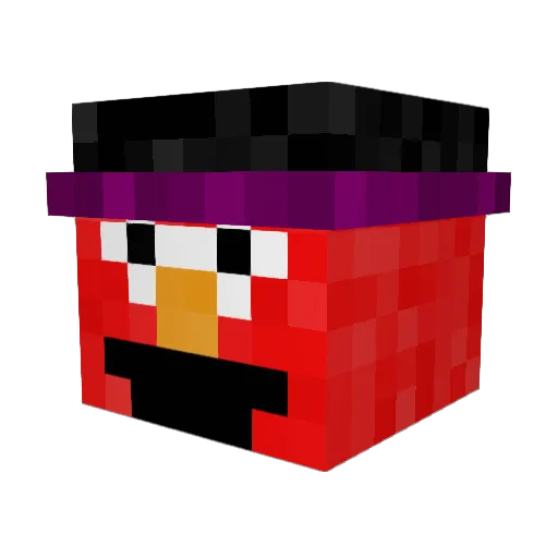 el_monoxido Minecraft avatar head, 3D render