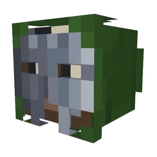 el_pepe29 Minecraft avatar head, 3D render