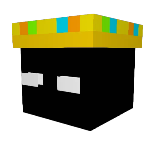 el_pingus Minecraft avatar head, 3D render