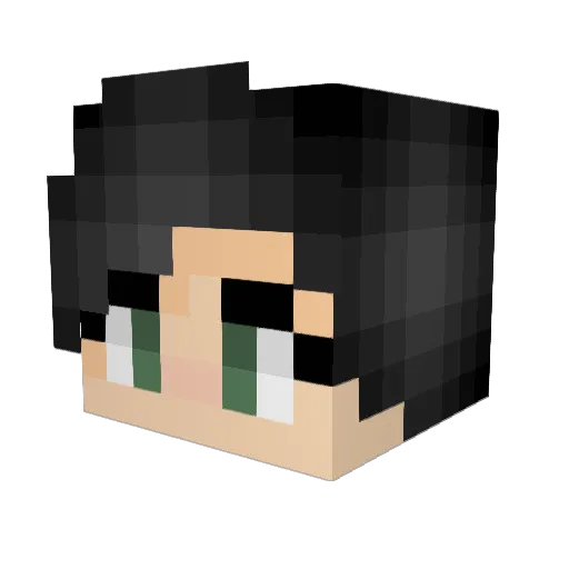 ela023 Minecraft avatar head, 3D render