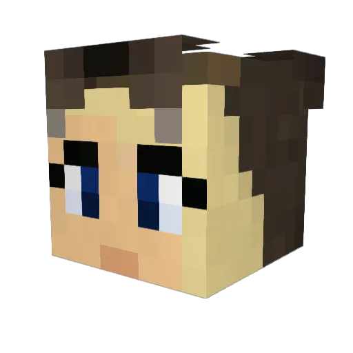 ela8806 Minecraft avatar head, 3D render