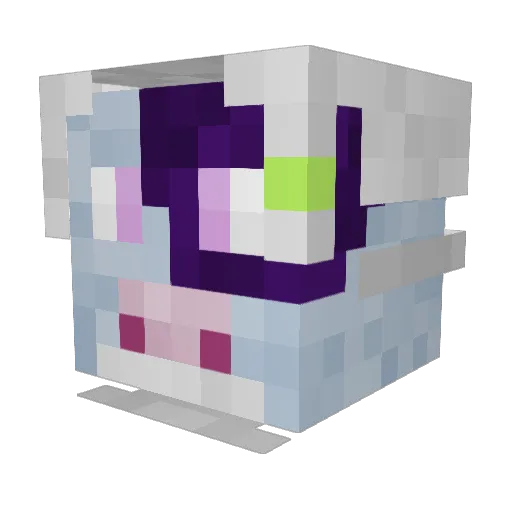 eladrilon Minecraft avatar head, 3D render