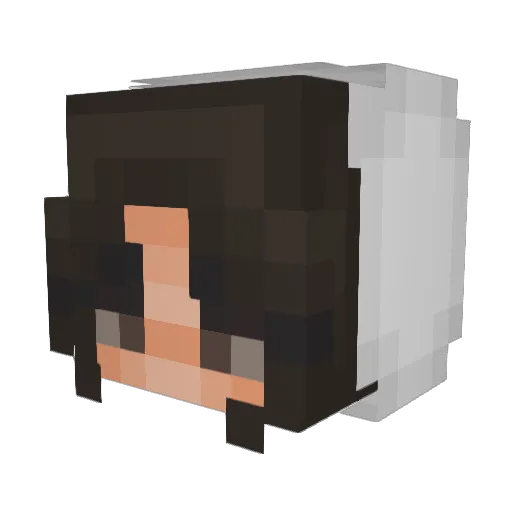 elainaaii Minecraft avatar head, 3D render