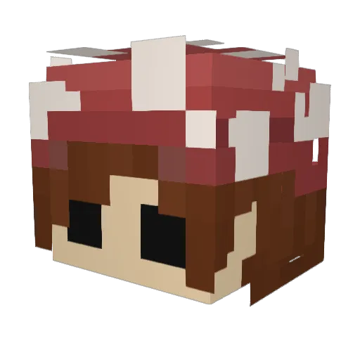 elaisak Minecraft avatar head, 3D render