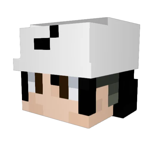 elalexioh Minecraft avatar head, 3D render