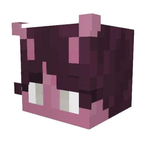 elametowel Minecraft avatar head, 3D render