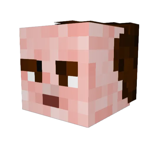 elamicapo Minecraft avatar head, 3D render