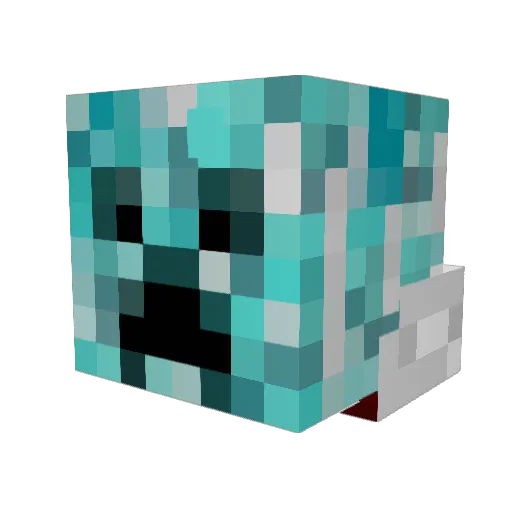 elan07 Minecraft avatar head, 3D render
