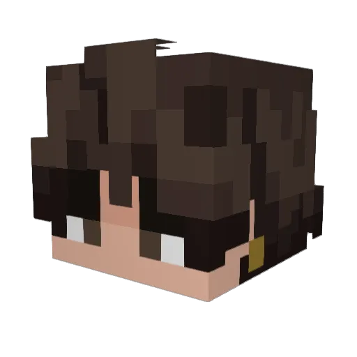 elandexxon Minecraft avatar head, 3D render