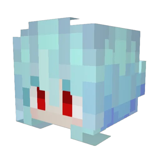 elarton Minecraft avatar head, 3D render