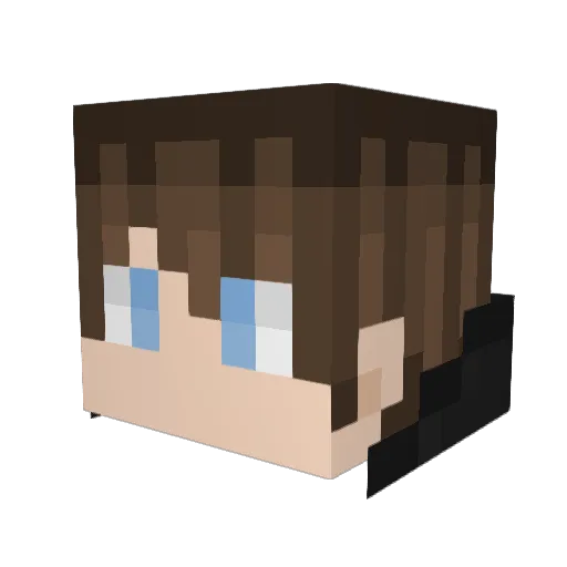 elasuccs Minecraft avatar head, 3D render
