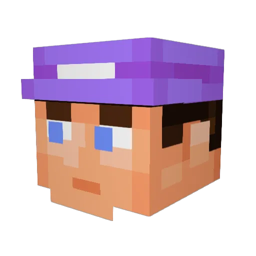 elaw12 Minecraft avatar head, 3D render