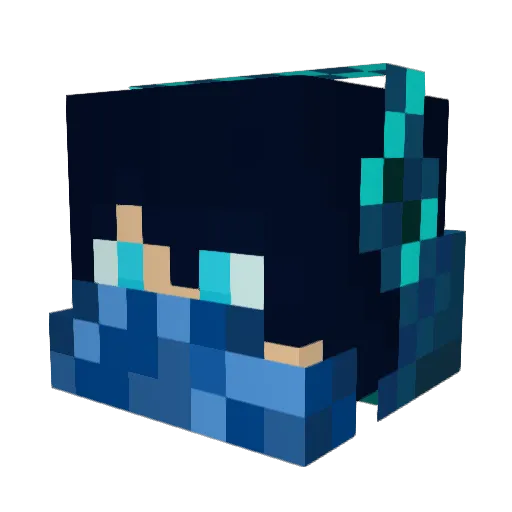 elay258025 Minecraft avatar head, 3D render