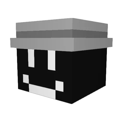 elbarri Minecraft avatar head, 3D render