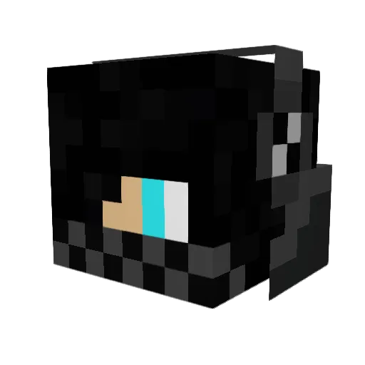 elbboit Minecraft avatar head, 3D render