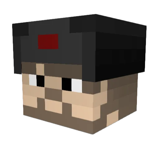 elbori8000 Minecraft avatar head, 3D render