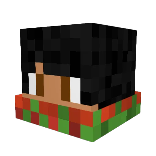 elbrocaz Minecraft avatar head, 3D render