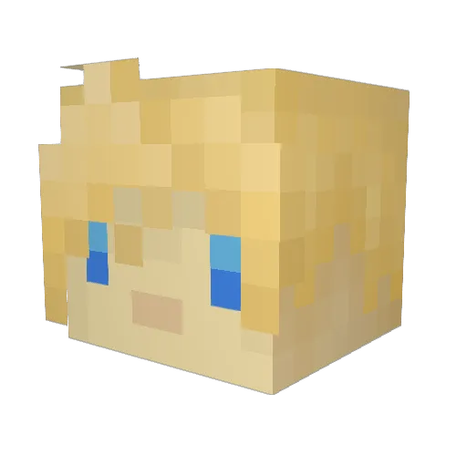 elc2413 Minecraft avatar head, 3D render
