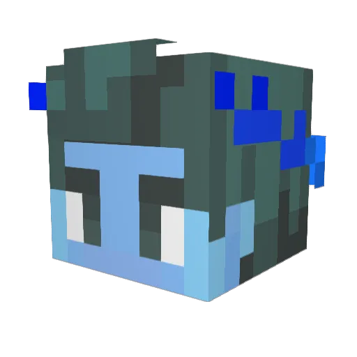 elcarus Minecraft avatar head, 3D render