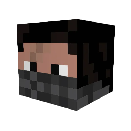 elcasper Minecraft avatar head, 3D render