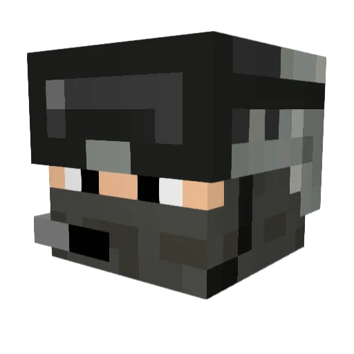 elceed Minecraft avatar head, 3D render