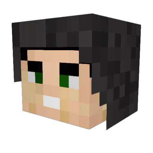 elchispass Minecraft avatar head, 3D render