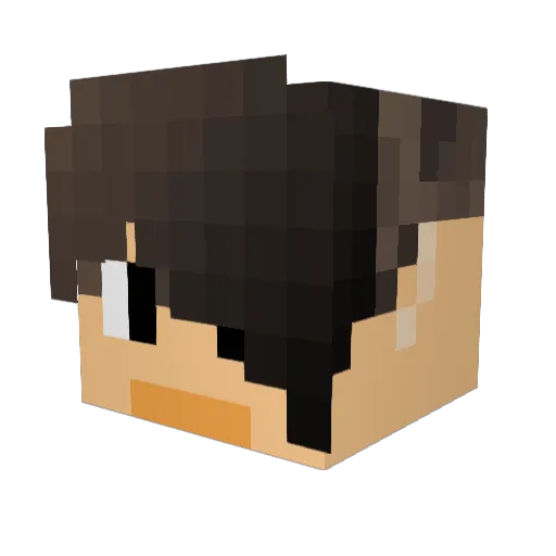 elchulopa Minecraft avatar head, 3D render