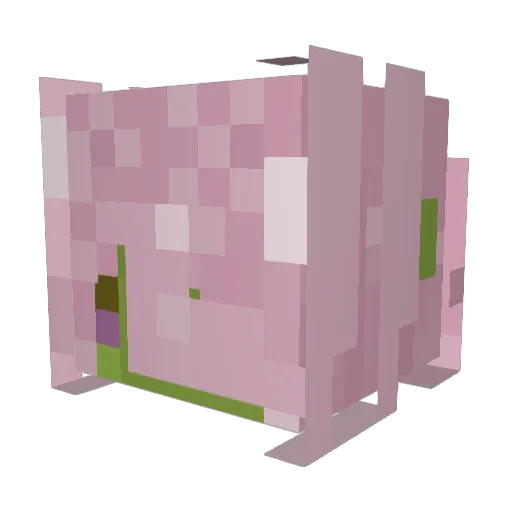 elcnv Minecraft avatar head, 3D render