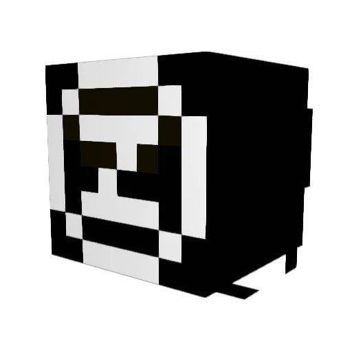 elcripperino Minecraft avatar head, 3D render