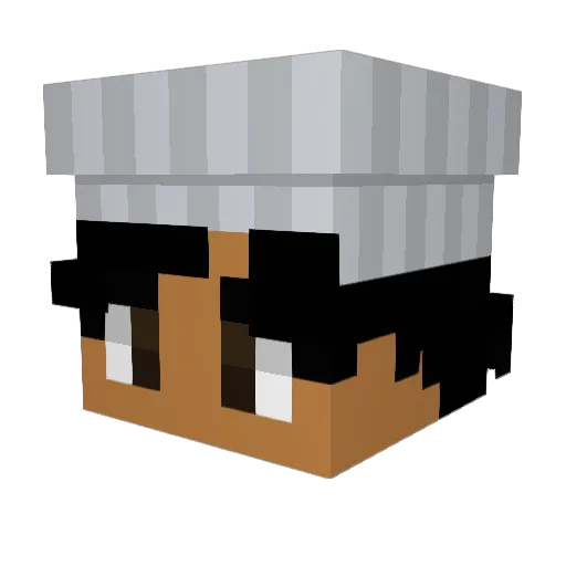 eld0n4s Minecraft avatar head, 3D render