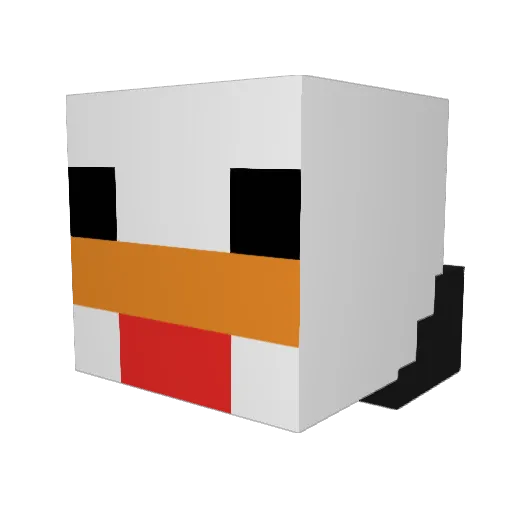 eldamas Minecraft avatar head, 3D render